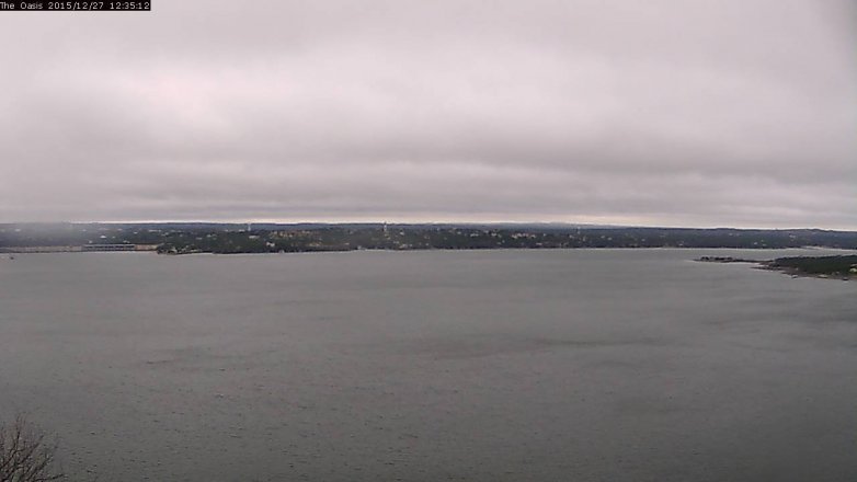 Lake Travis webcam, December 27, 2015 11:40 AM CT