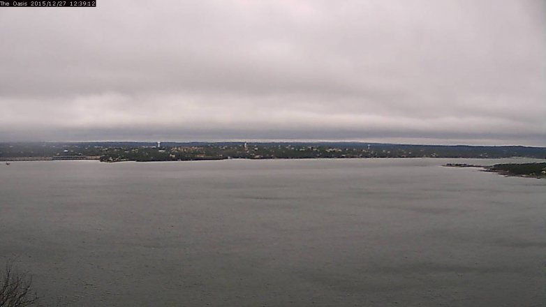 Lake Travis webcam, December 27, 2015 11:45 AM CT