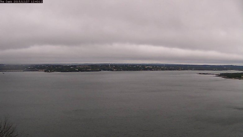 Lake Travis webcam, December 27, 2015 11:50 AM CT
