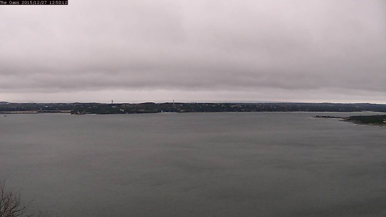 Lake Travis webcam, December 27, 2015 11:55 AM CT