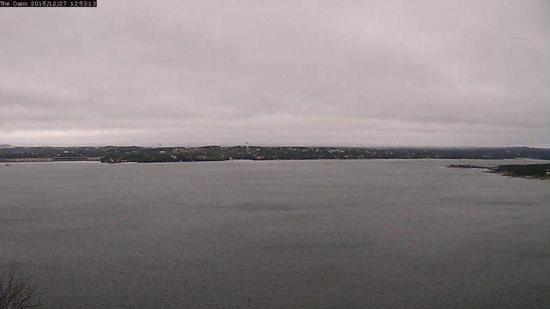 Lake Travis webcam, December 27, 2015 12:00 PM CT