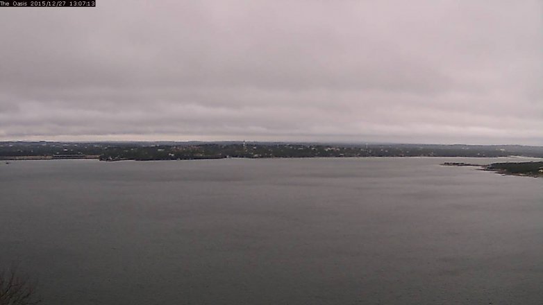 Lake Travis webcam, December 27, 2015 12:15 PM CT