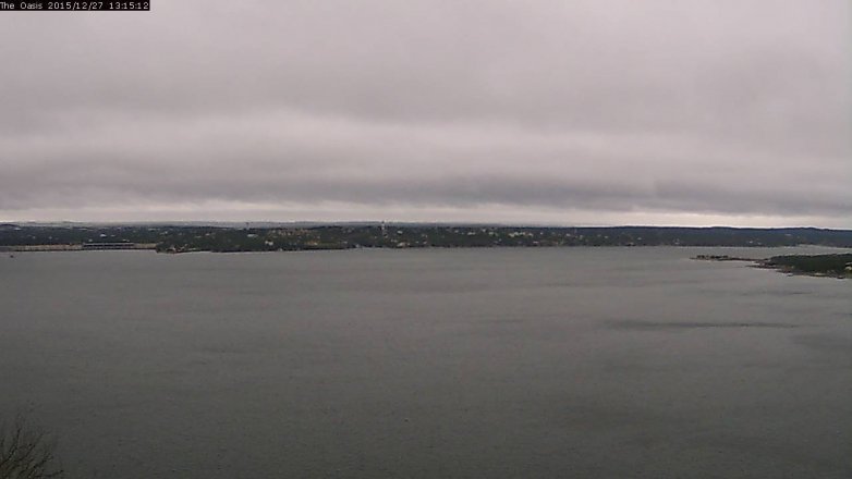 Lake Travis webcam, December 27, 2015 12:20 PM CT
