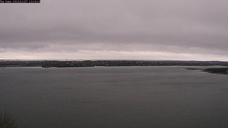 Lake Travis webcam, December 27, 2015 12:25 PM CT