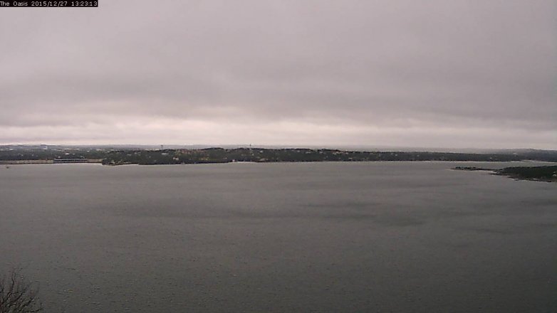Lake Travis webcam, December 27, 2015 12:30 PM CT