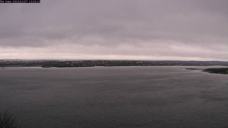Lake Travis webcam, December 27, 2015 12:40 PM CT