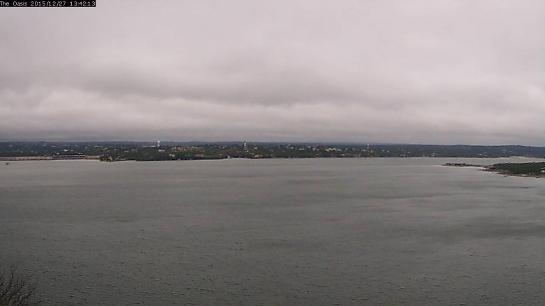 Lake Travis webcam, December 27, 2015 12:50 PM CT