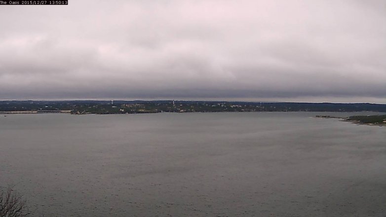 Lake Travis webcam, December 27, 2015 12:55 PM CT