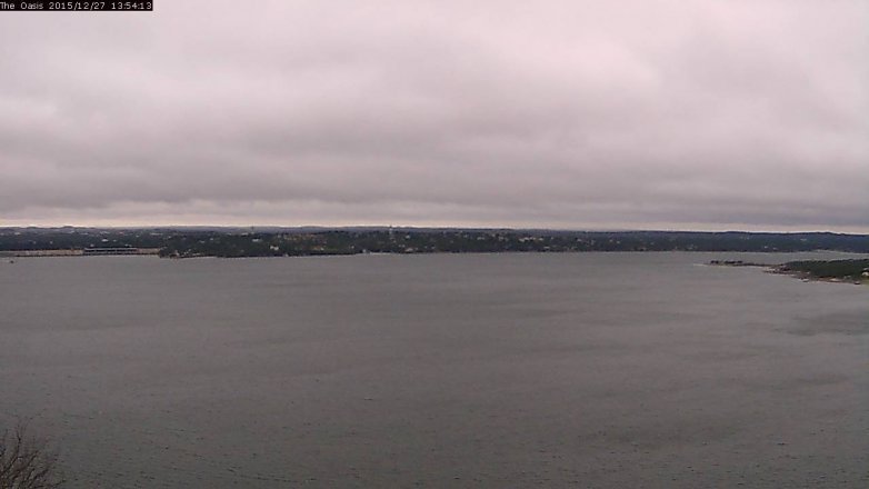 Lake Travis webcam, December 27, 2015 1:00 PM CT