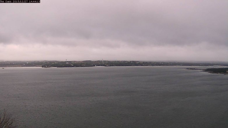 Lake Travis webcam, December 27, 2015 1:50 PM CT