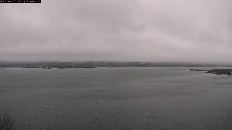 Lake Travis webcam, December 27, 2015 2:00 PM CT