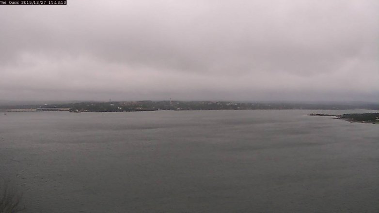 Lake Travis webcam, December 27, 2015 2:20 PM CT
