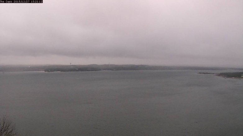 Lake Travis webcam, December 27, 2015 2:25 PM CT