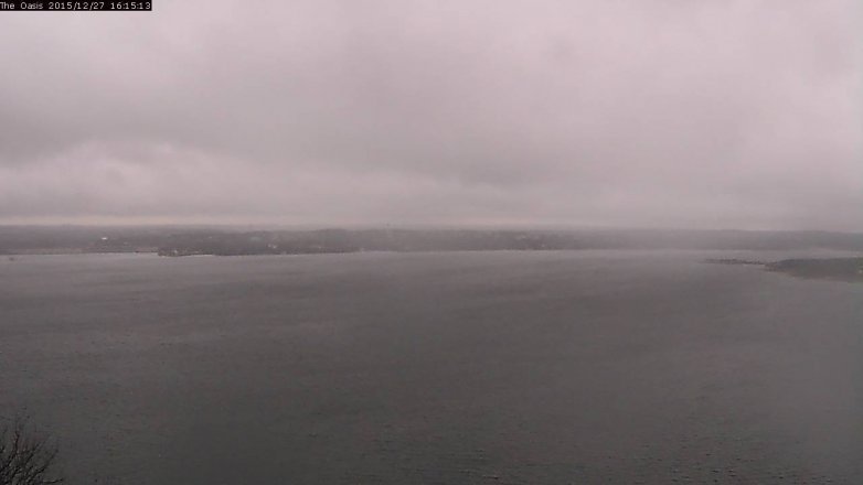 Lake Travis webcam, December 27, 2015 3:20 PM CT