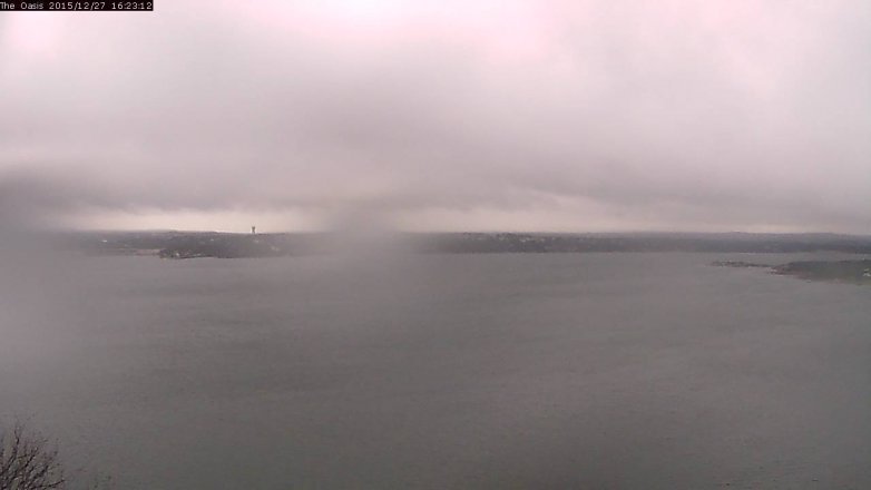 Lake Travis webcam, December 27, 2015 3:30 PM CT