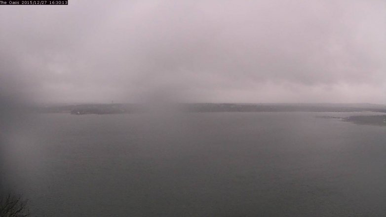 Lake Travis webcam, December 27, 2015 3:35 PM CT