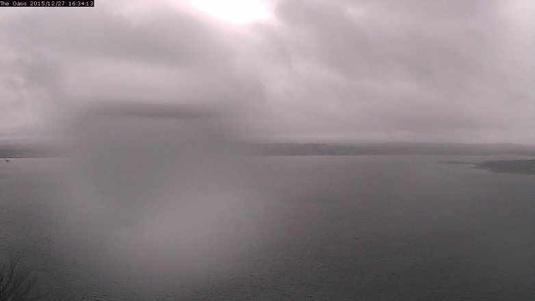 Lake Travis webcam, December 27, 2015 3:40 PM CT