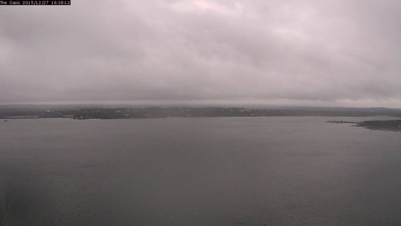 Lake Travis webcam, December 27, 2015 3:45 PM CT