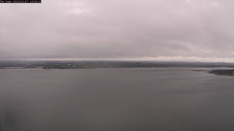 Lake Travis webcam, December 27, 2015 3:50 PM CT