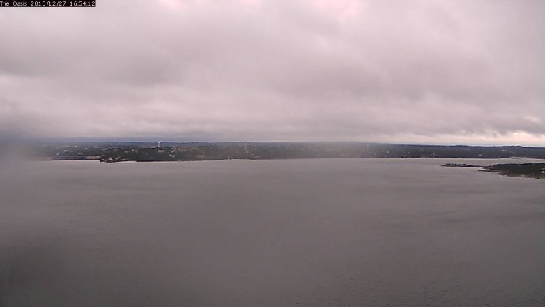 Lake Travis webcam, December 27, 2015 4:00 PM CT