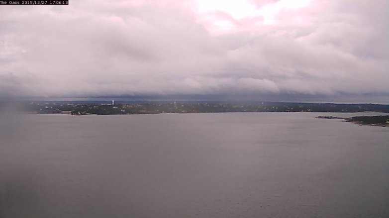 Lake Travis webcam, December 27, 2015 4:10 PM CT