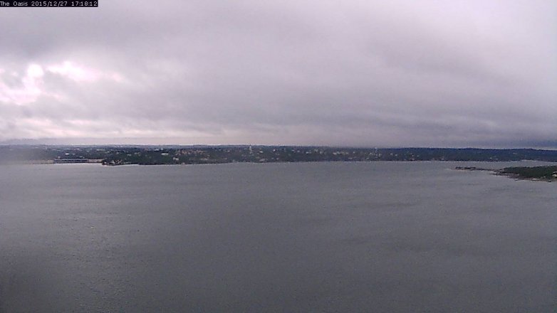 Lake Travis webcam, December 27, 2015 4:25 PM CT