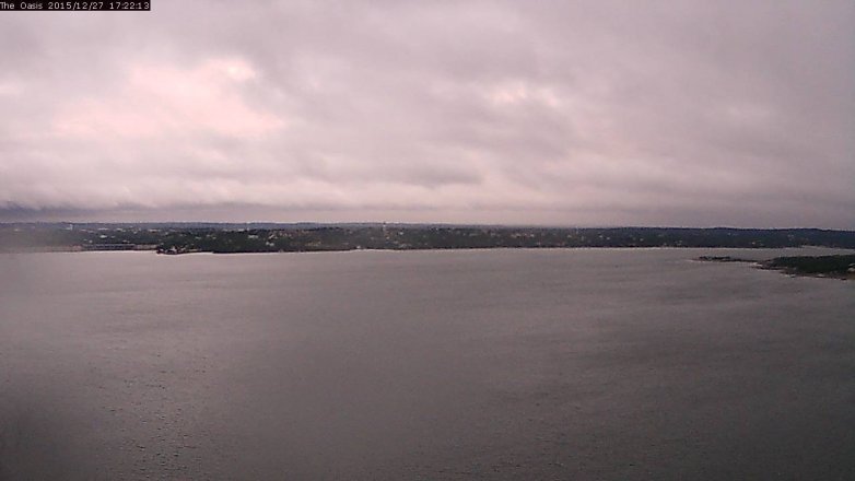 Lake Travis webcam, December 27, 2015 4:30 PM CT