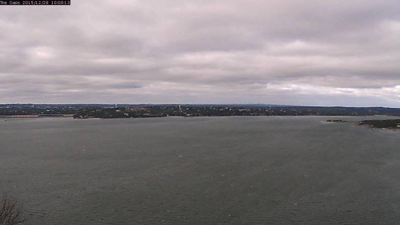 Lake Travis webcam, December 28, 2015 9:05 AM CT