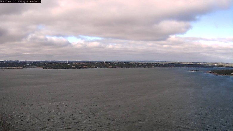 Lake Travis webcam, December 28, 2015 9:15 AM CT