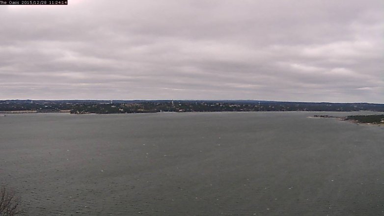 Lake Travis webcam, December 28, 2015 10:30 AM CT