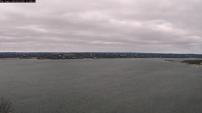 Lake Travis webcam, December 28, 2015 10:35 AM CT