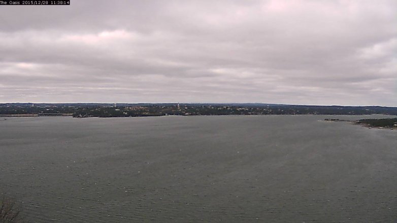 Lake Travis webcam, December 28, 2015 10:45 AM CT