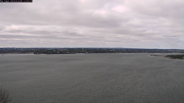 Lake Travis webcam, December 28, 2015 11:00 AM CT