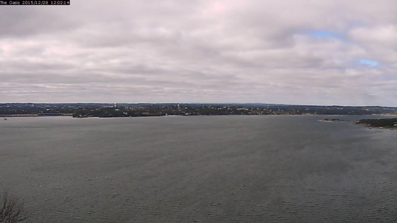 Lake Travis webcam, December 28, 2015 11:10 AM CT