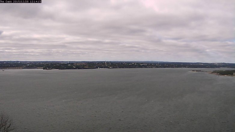Lake Travis webcam, December 28, 2015 11:20 AM CT