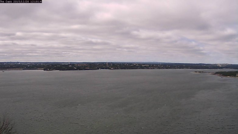 Lake Travis webcam, December 28, 2015 11:25 AM CT