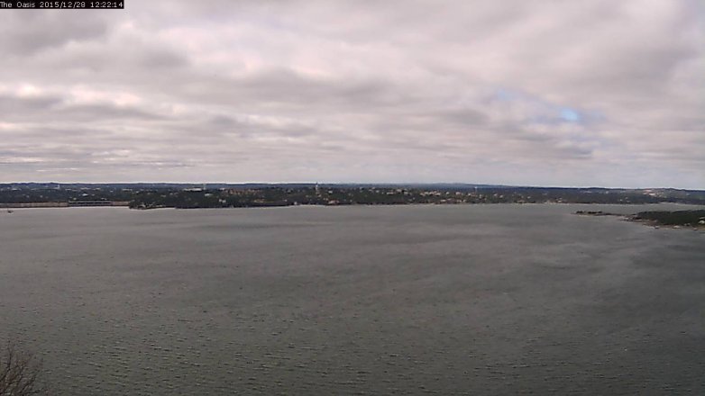 Lake Travis webcam, December 28, 2015 11:30 AM CT