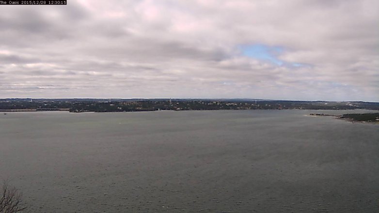Lake Travis webcam, December 28, 2015 11:35 AM CT
