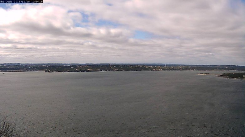 Lake Travis webcam, December 28, 2015 12:00 PM CT
