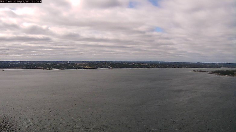 Lake Travis webcam, December 28, 2015 12:15 PM CT
