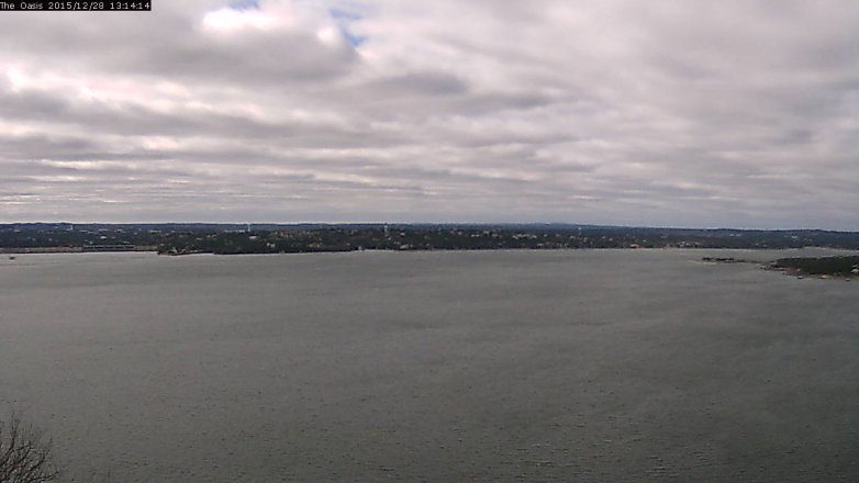Lake Travis webcam, December 28, 2015 12:20 PM CT