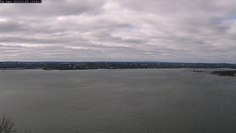 Lake Travis webcam, December 28, 2015 12:25 PM CT
