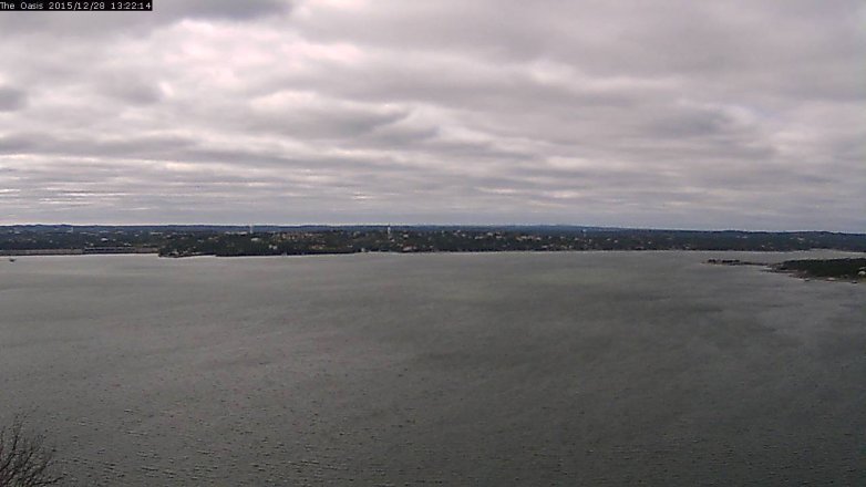 Lake Travis webcam, December 28, 2015 12:30 PM CT
