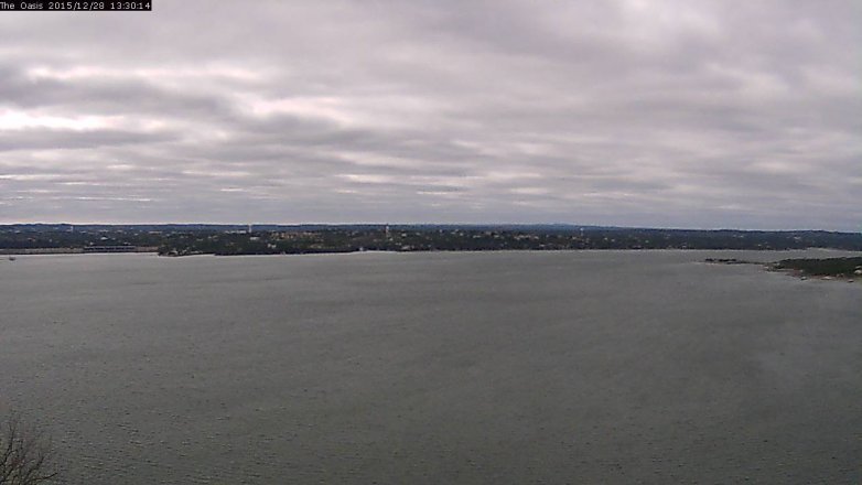 Lake Travis webcam, December 28, 2015 12:35 PM CT
