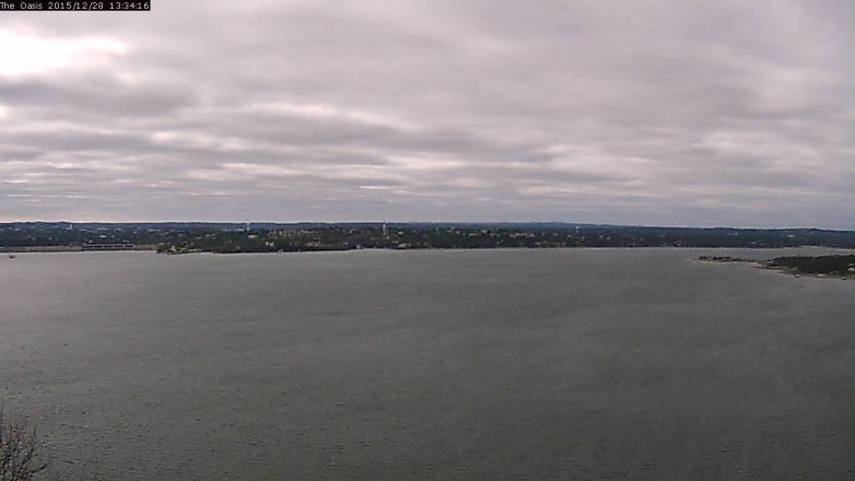 Lake Travis webcam, December 28, 2015 12:40 PM CT
