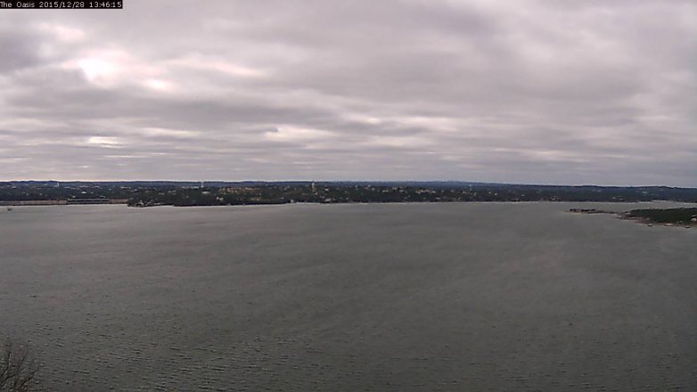 Lake Travis webcam, December 28, 2015 12:50 PM CT
