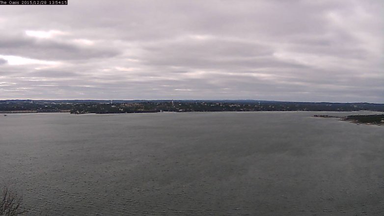 Lake Travis webcam, December 28, 2015 1:00 PM CT