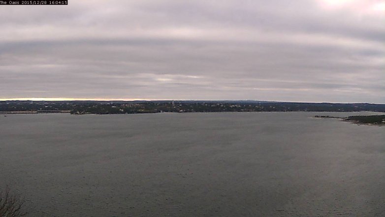 Lake Travis webcam, December 28, 2015 3:10 PM CT