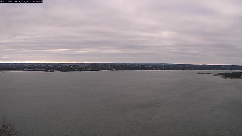 Lake Travis webcam, December 28, 2015 3:30 PM CT