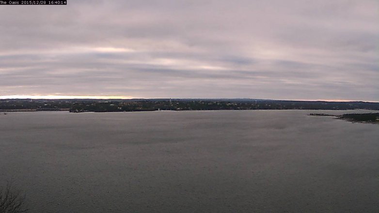 Lake Travis webcam, December 28, 2015 3:45 PM CT
